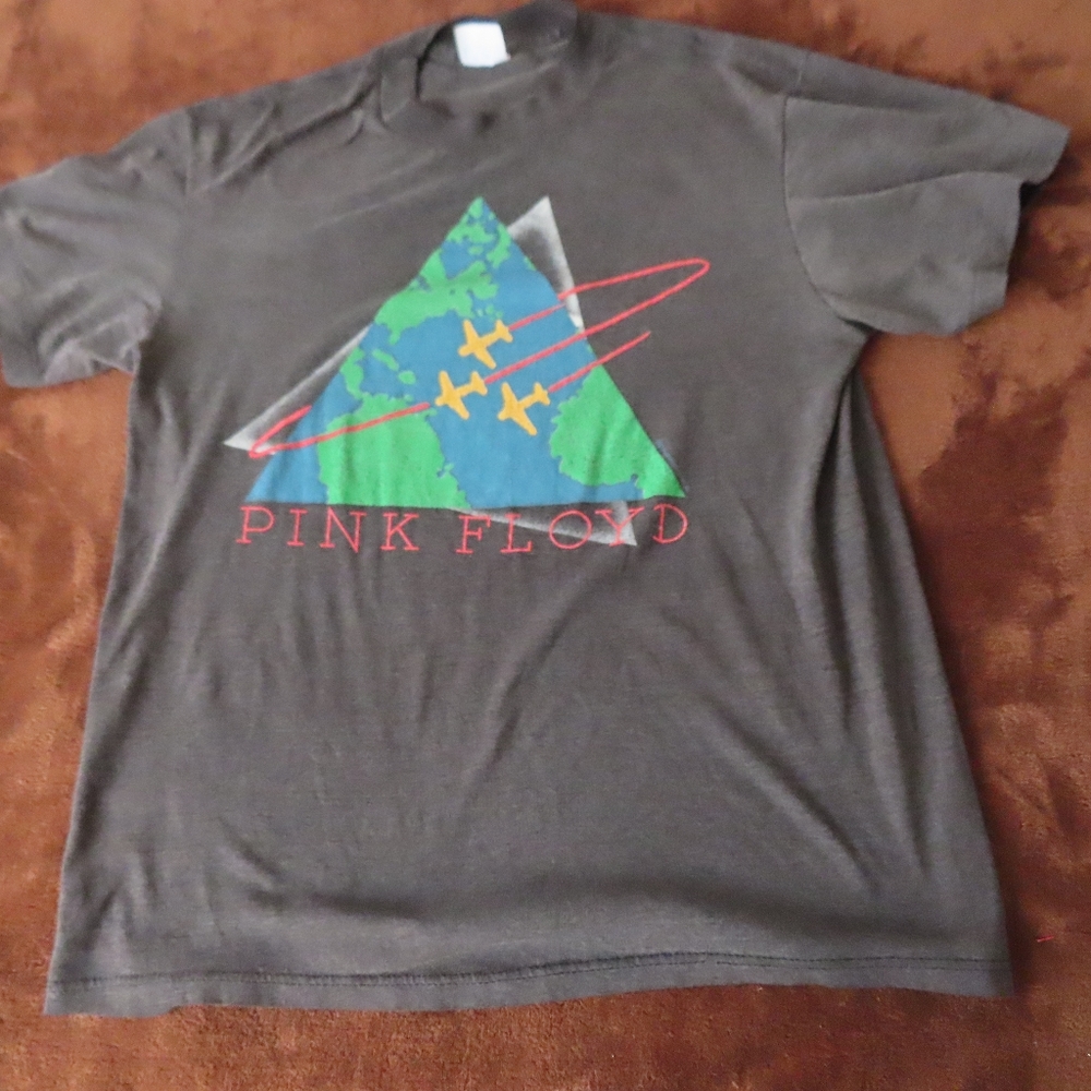 spring ford shirt 1987 80s single stitch pink floyd tour tee tshirt L